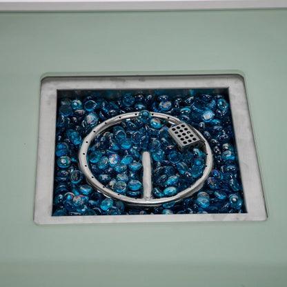 Walbrooke Modern Outdoor Square Fire Pit Table with Powder-Coated Aliuminum Frame - Elax Furniture