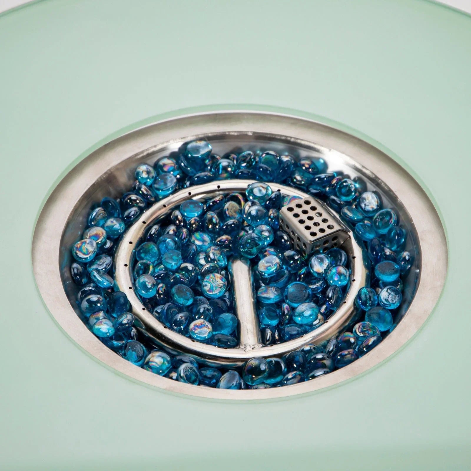 Walbrooke Outdoor Patio Round Fire Pit and Tank Holder - Elax Furniture