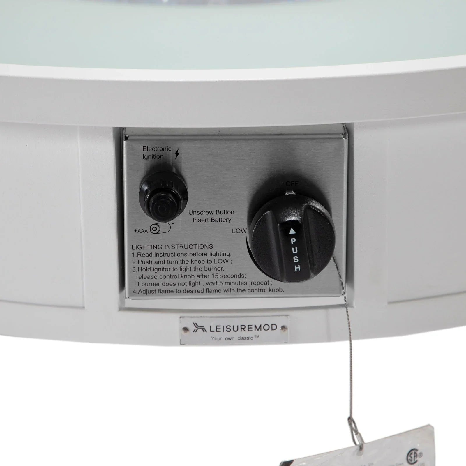 Walbrooke Outdoor Patio Round Fire Pit and Tank Holder - Elax Furniture