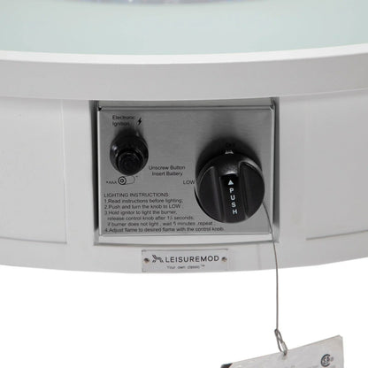 Walbrooke Outdoor Patio Round Fire Pit and Tank Holder - Elax Furniture