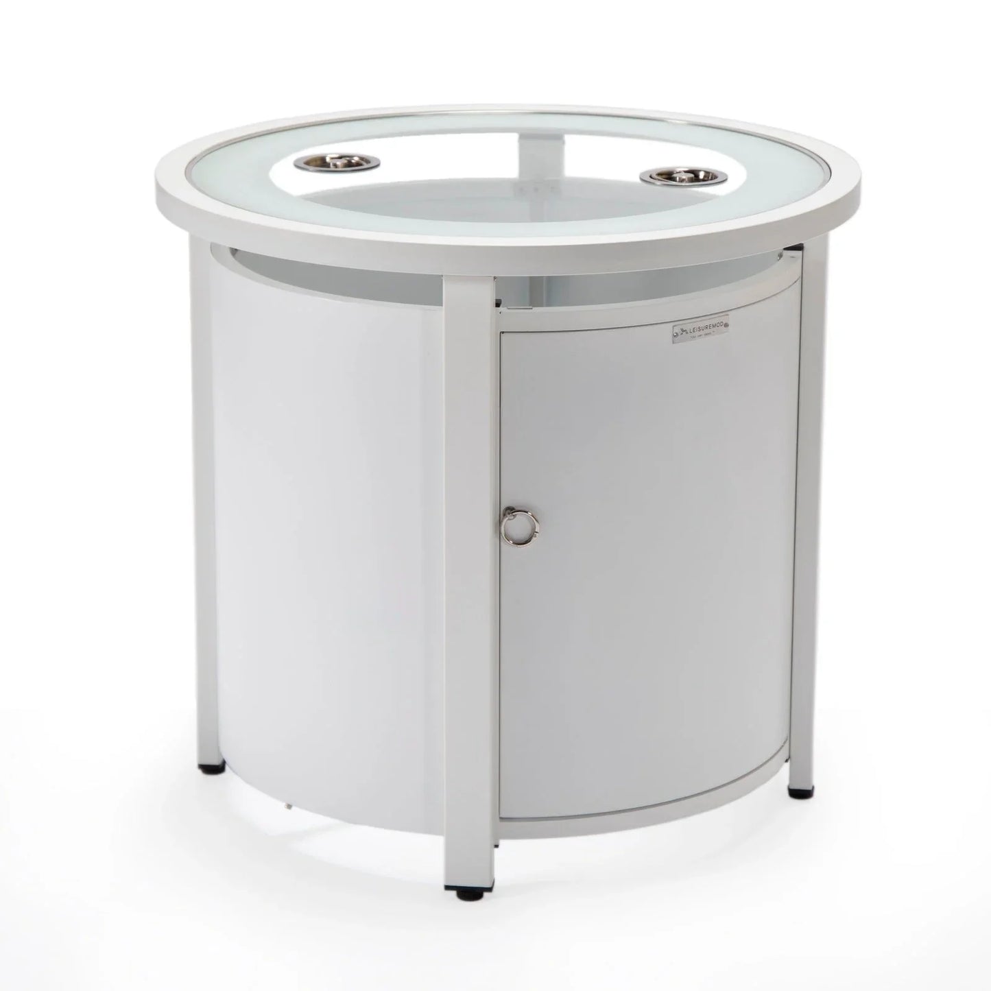 Walbrooke Outdoor Patio Round Fire Pit and Tank Holder - Elax Furniture