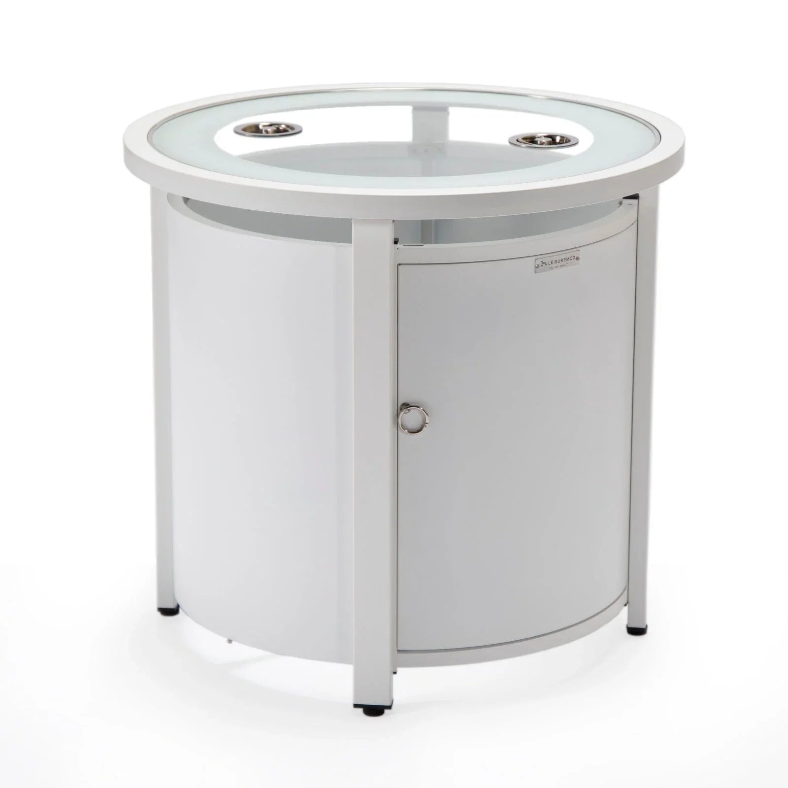 Walbrooke Outdoor Patio Round Fire Pit and Tank Holder - Elax Furniture