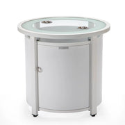 Walbrooke Outdoor Patio Round Fire Pit and Tank Holder - Elax Furniture