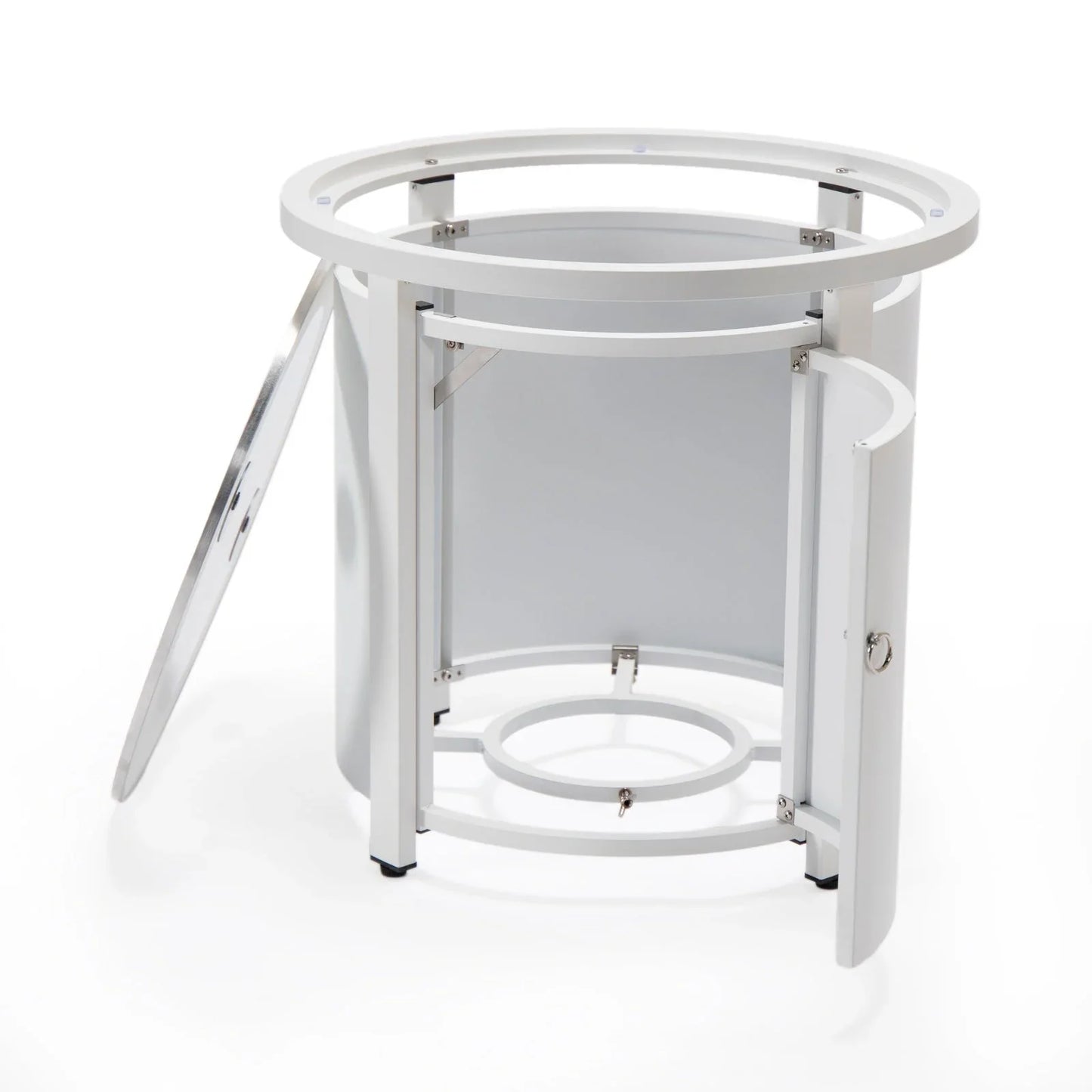 Walbrooke Outdoor Patio Round Fire Pit and Tank Holder - Elax Furniture