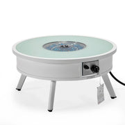 Walbrooke Outdoor Patio Round Fire Pit and Tank Holder - Elax Furniture