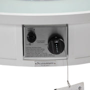 Walbrooke Modern Outdoor Round Fire Pit Table with Powder-Coated Aliuminum Frame - Elax Furniture