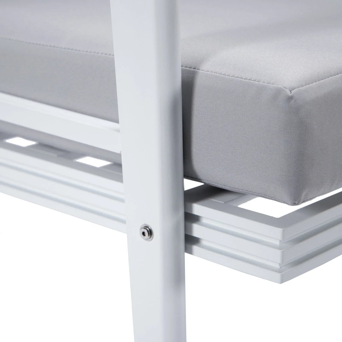 Walbrooke Modern White Patio Arm Chair, Set of 2 - Elax Furniture