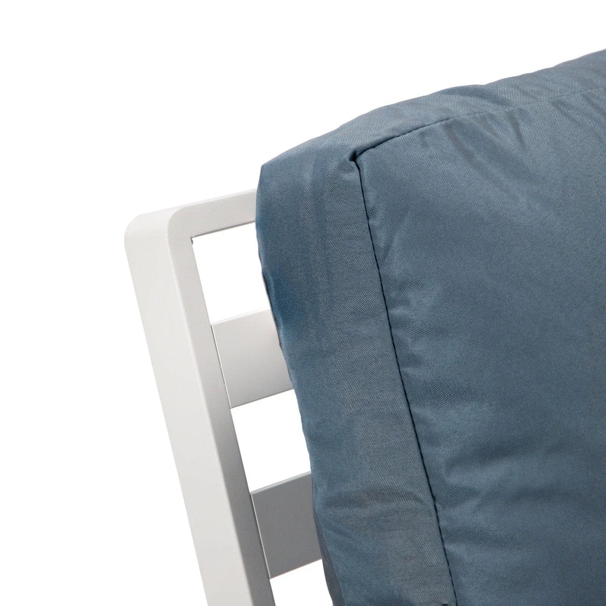 Walbrooke Modern Outdoor Patio Loveseat with White Aluminum Frame and Removable Cushions - Elax Furniture