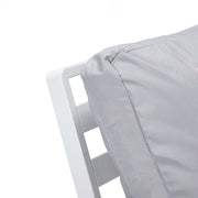 Walbrooke Modern 3-Piece Outdoor Patio Set with White Aluminum Frame and Removable Cushions Loveseat and Set of 2 Armchairs - Elax Furniture