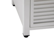 Walbrooke Outdoor Patio Square Fire Pit and Tank Holder with Slats Design - Elax Furniture