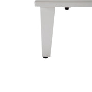 Walbrooke Modern Outdoor Square Fire Pit Table with Powder-Coated Aliuminum Frame and Slats Design - Elax Furniture