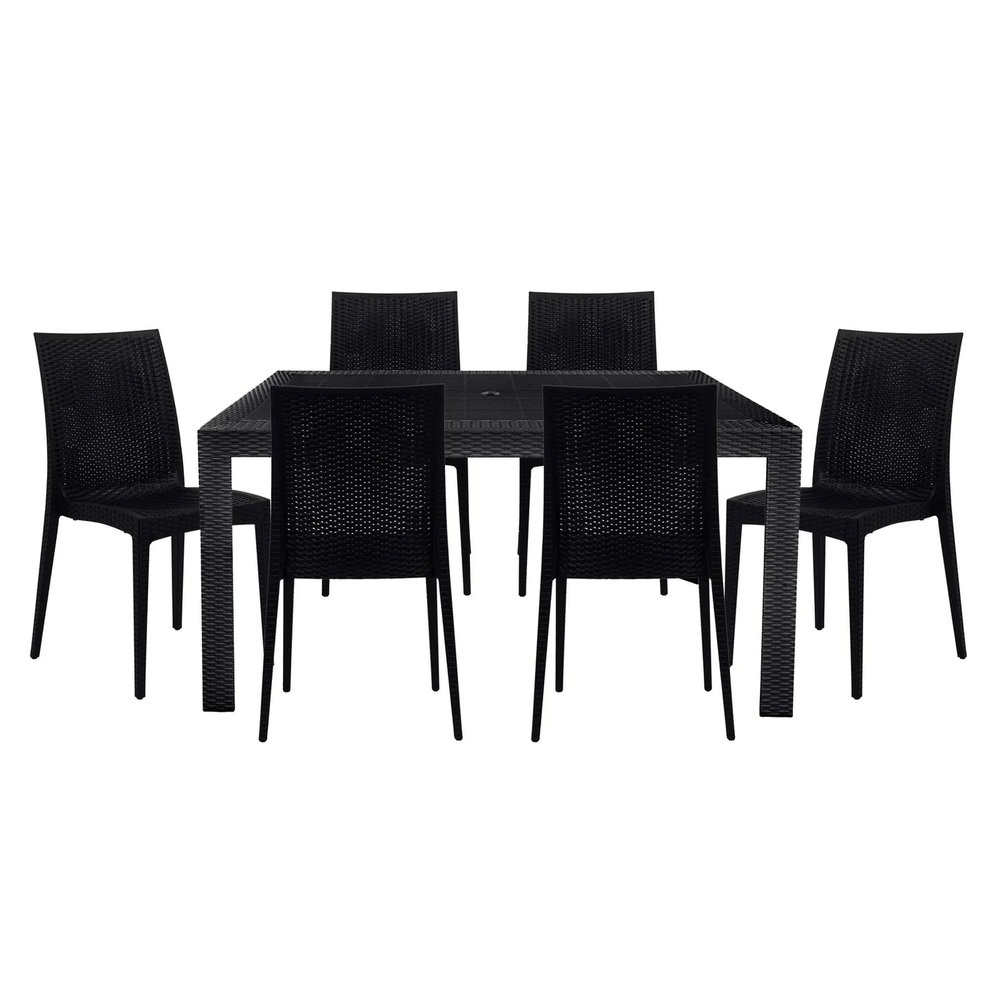 Mace Mid-Century 7-Piece Outdoor Dining Set - Elax Furniture