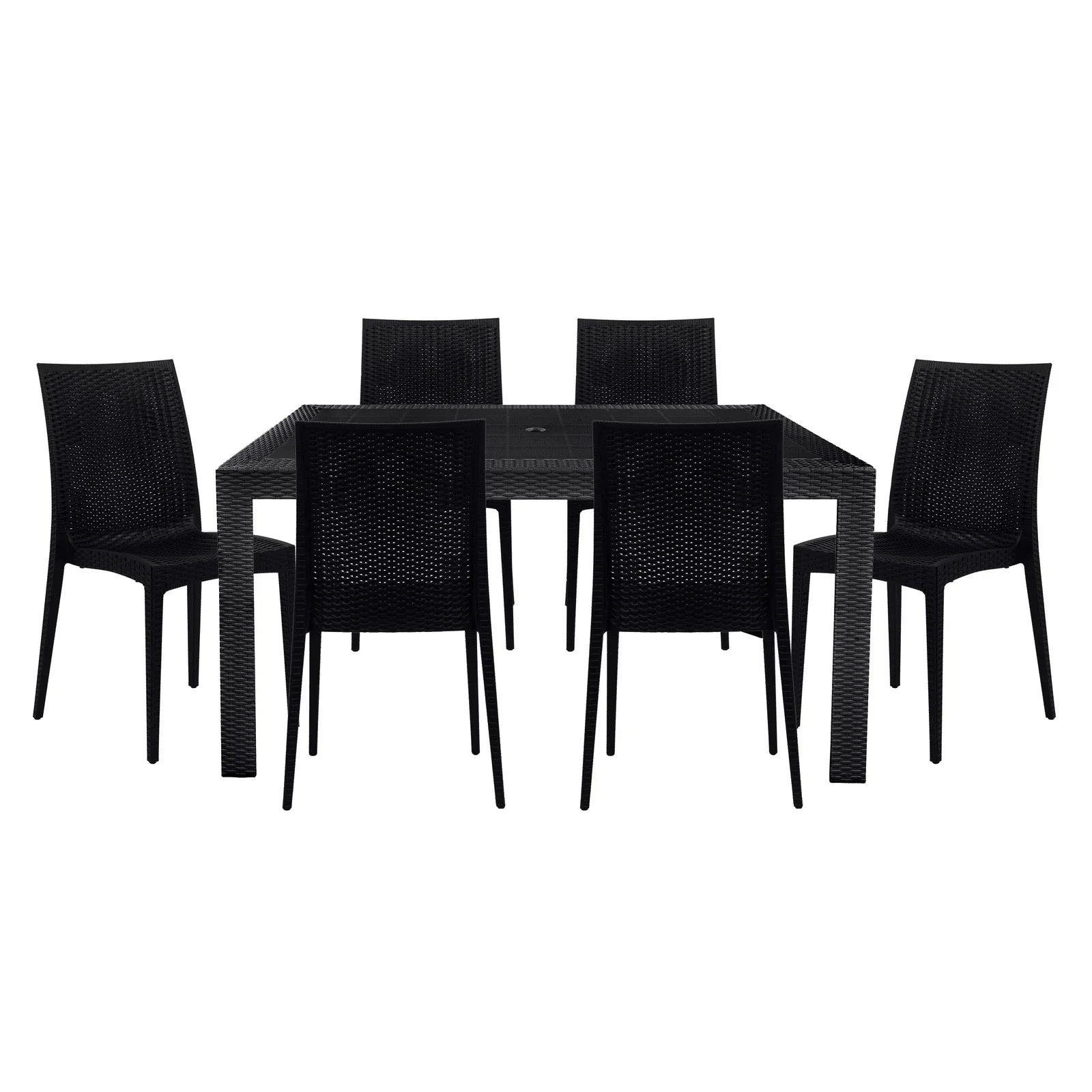 Mace Mid-Century 7-Piece Outdoor Dining Set - Elax Furniture
