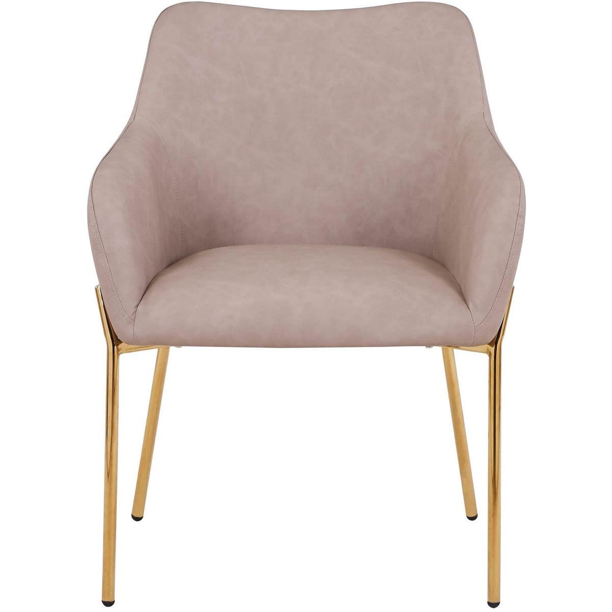 Zaire Upholsters Dining Chair in Velvet/Leather/Boucle with Gold Chrome Iron Boucle White Dining Chair Leisuremod