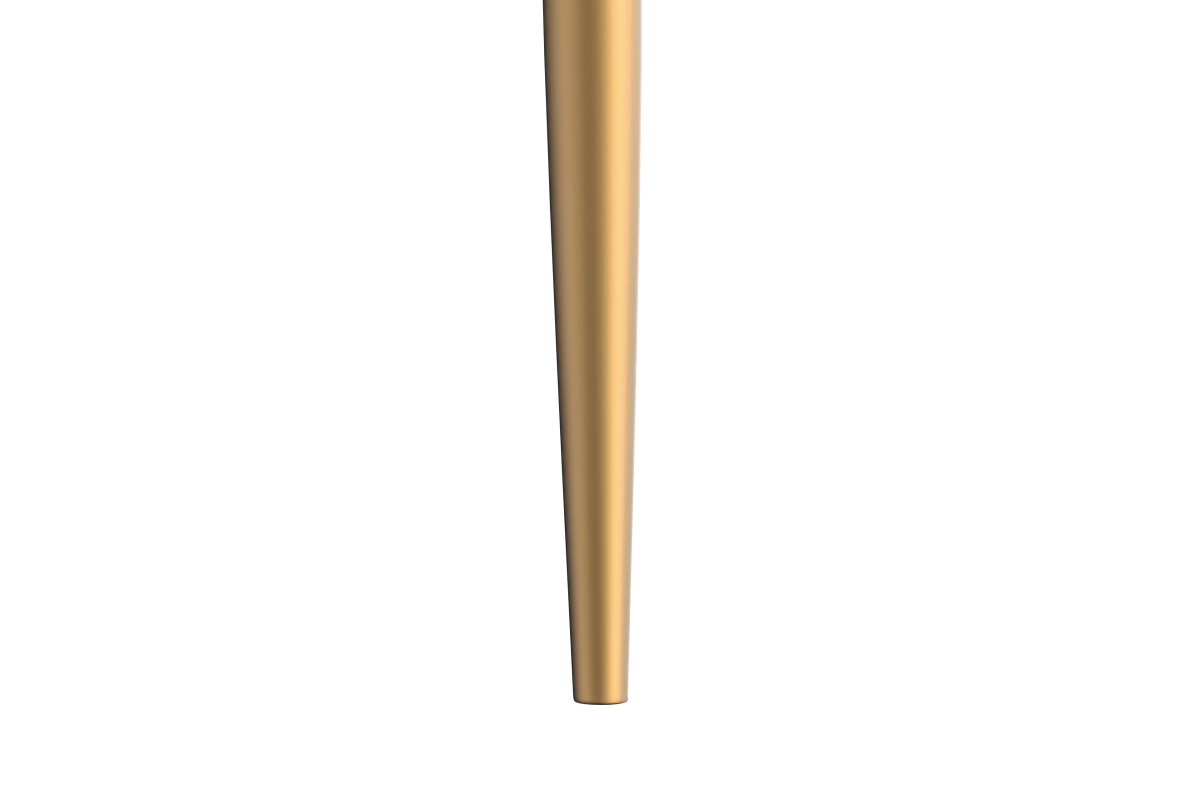 Zayle Rectangular Dining Table with a Sintered Stone Tabletop and a Stainless Steel Base Gold White Grey Dining Table Leisuremod