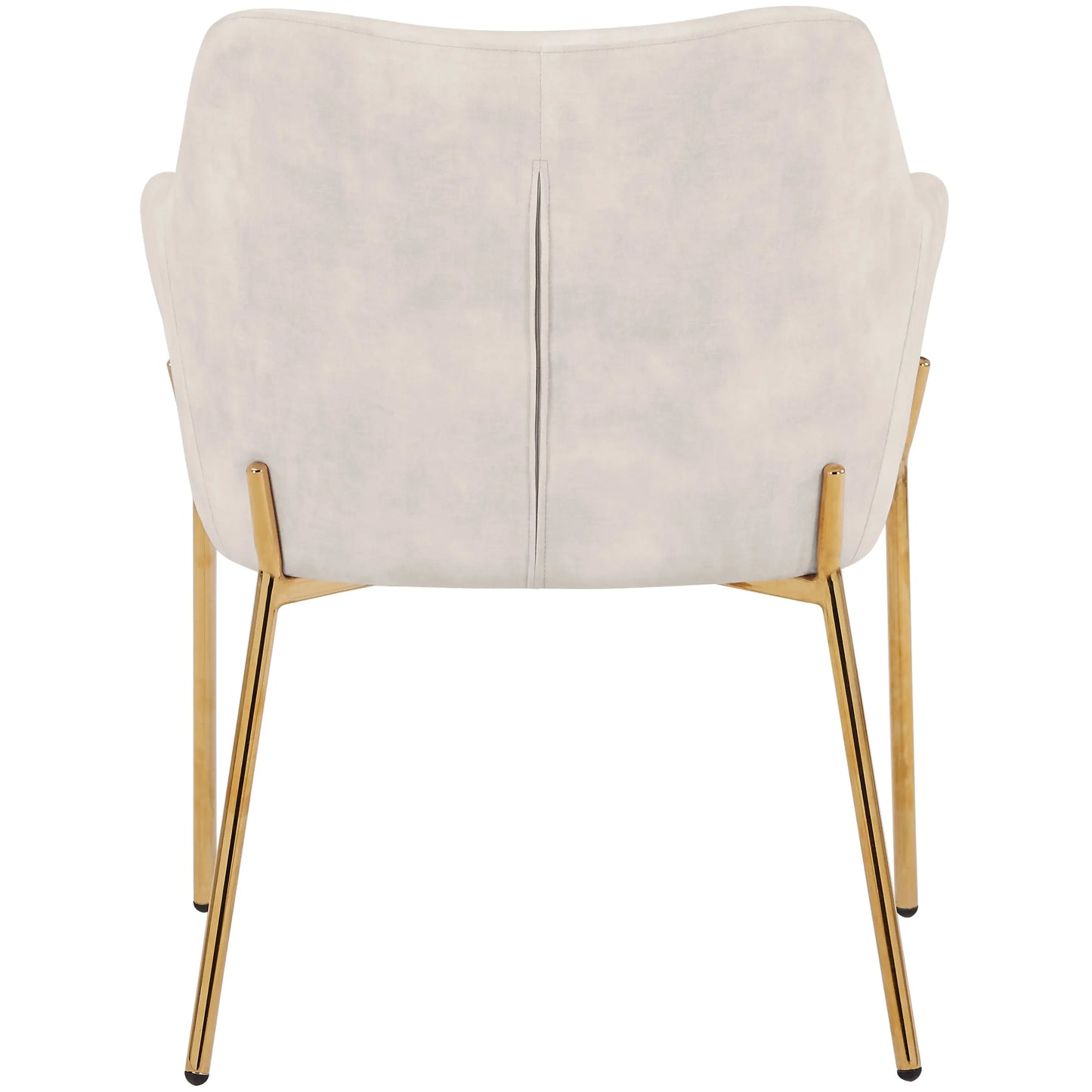 Zaire Upholsters Dining Chair in Velvet/Leather/Boucle with Gold Chrome Iron Set of 2 - Elax Furniture