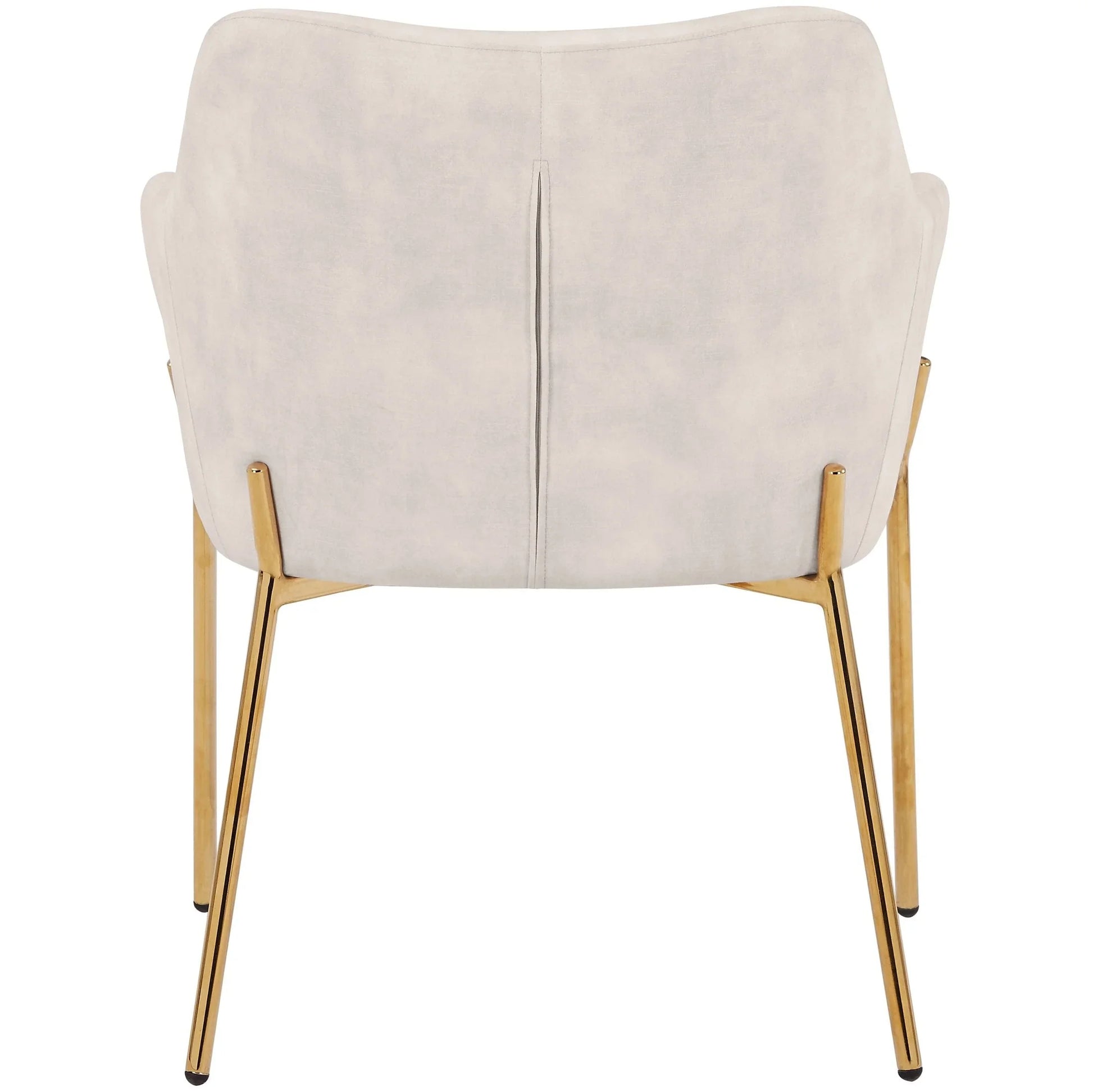 Zaire Upholsters Dining Chair in Velvet/Leather/Boucle with Gold Chrome Iron - Elax Furniture