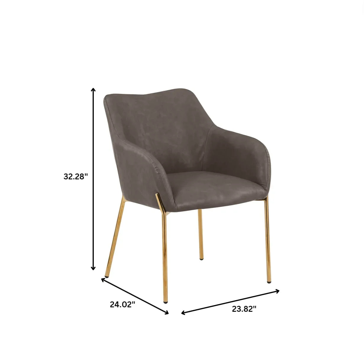 Zaire Upholsters Dining Chair in Velvet/Leather/Boucle with Gold Chrome Iron - Elax Furniture