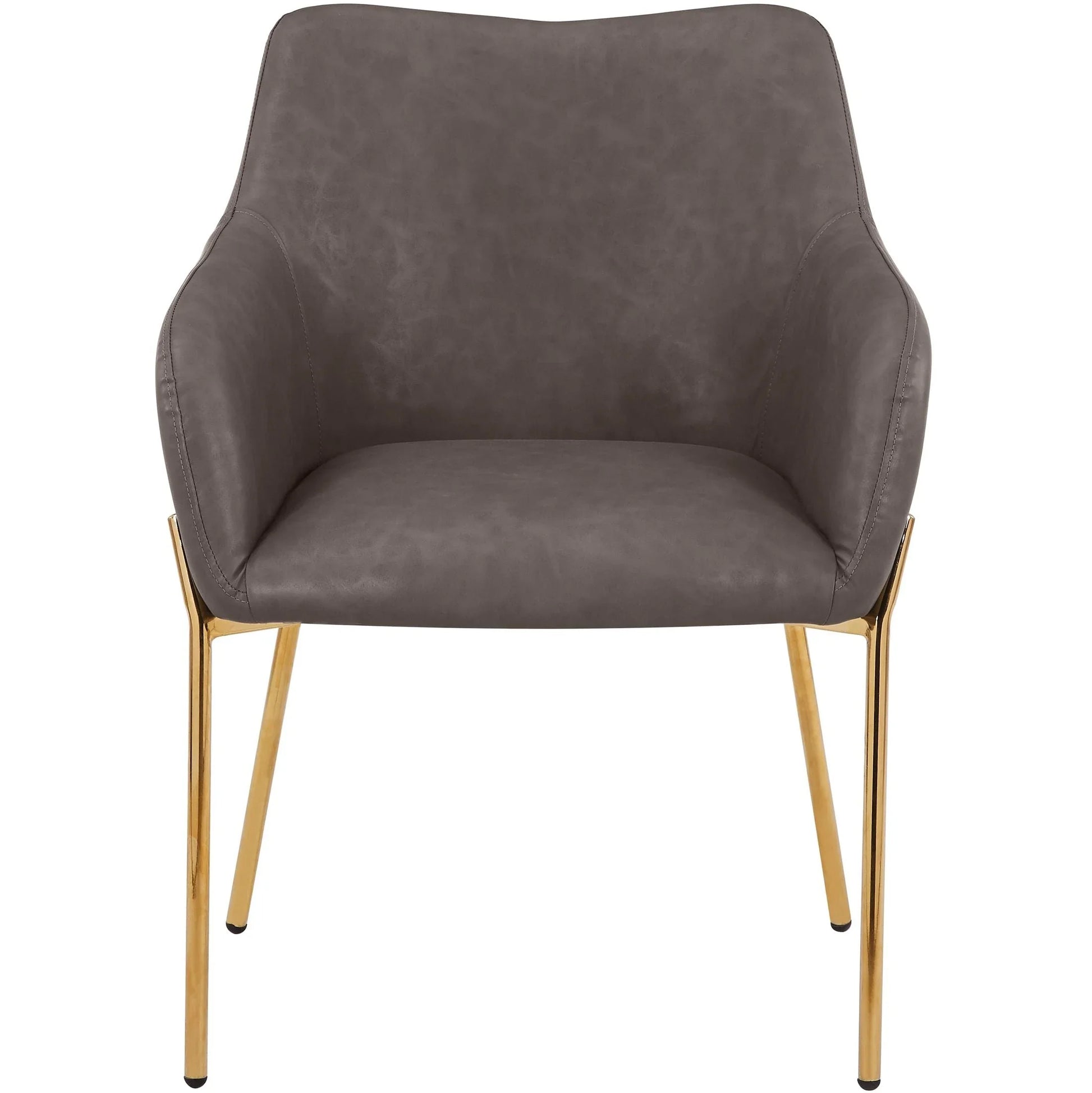 Zaire Upholsters Dining Chair in Velvet/Leather/Boucle with Gold Chrome Iron - Elax Furniture