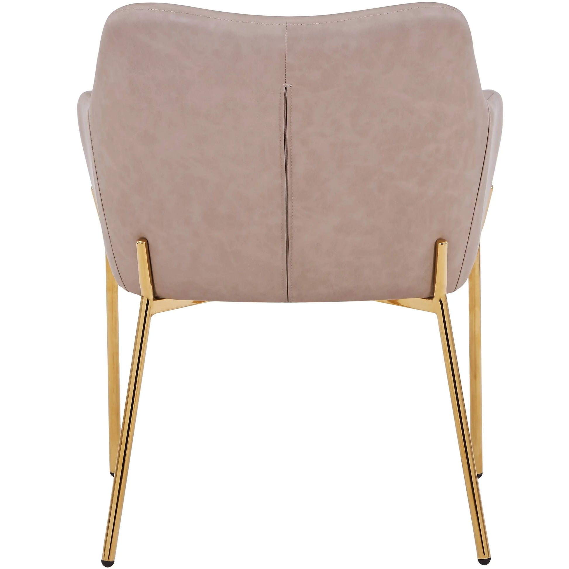 Zaire Upholsters Dining Chair in Velvet/Leather/Boucle with Gold Chrome Iron Set of 4 - Elax Furniture