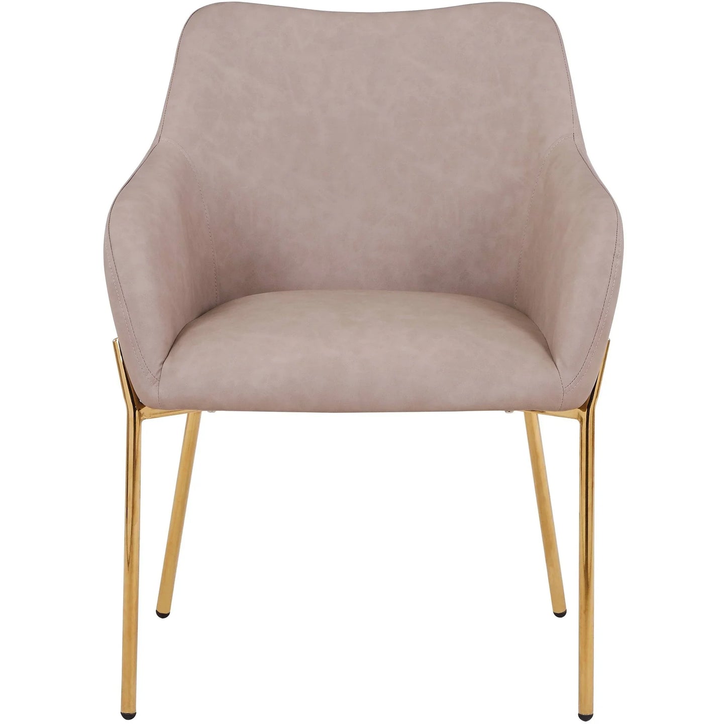 Zaire Upholsters Dining Chair in Velvet/Leather/Boucle with Gold Chrome Iron - Elax Furniture