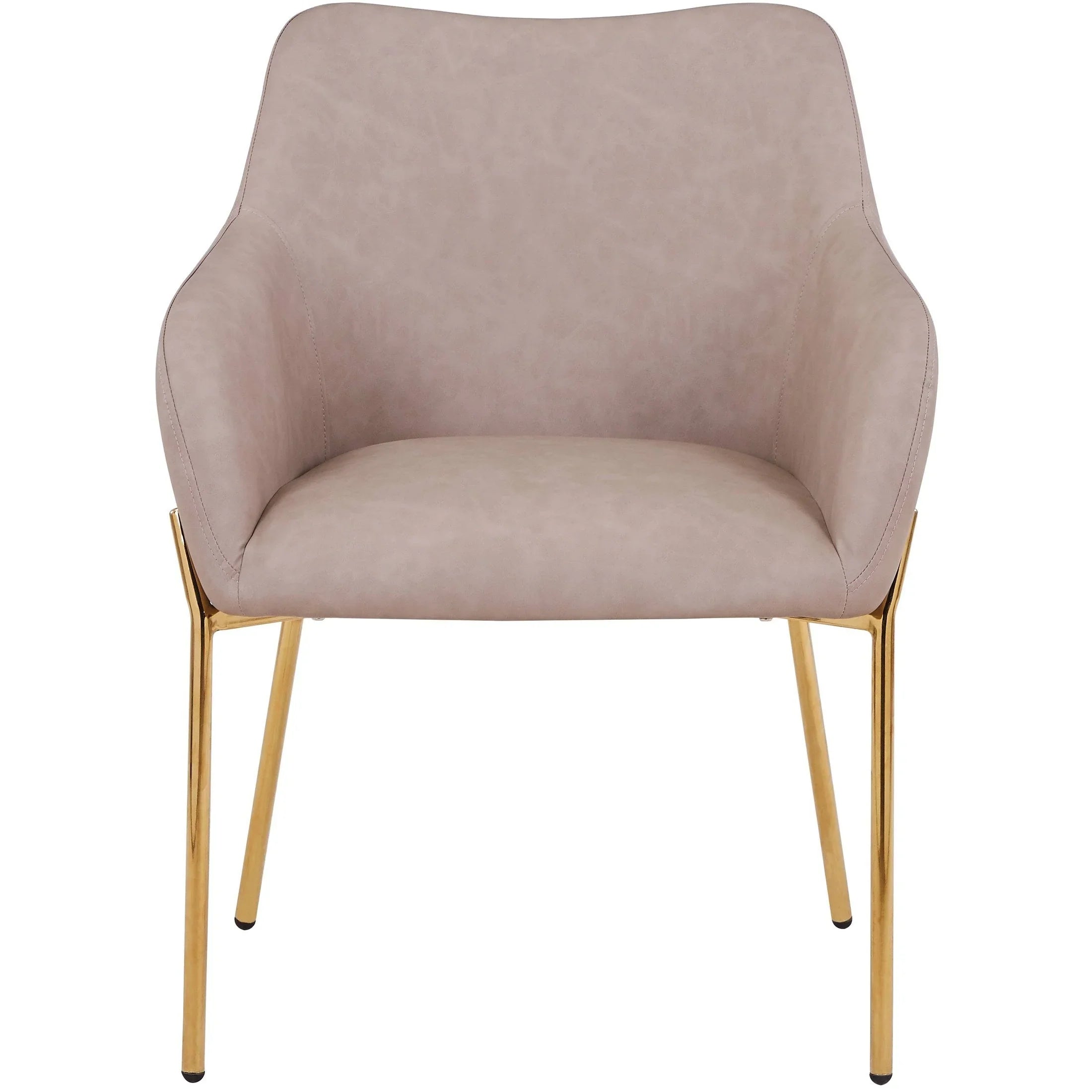 Zaire Upholsters Dining Chair in Velvet/Leather/Boucle with Gold Chrome Iron - Elax Furniture