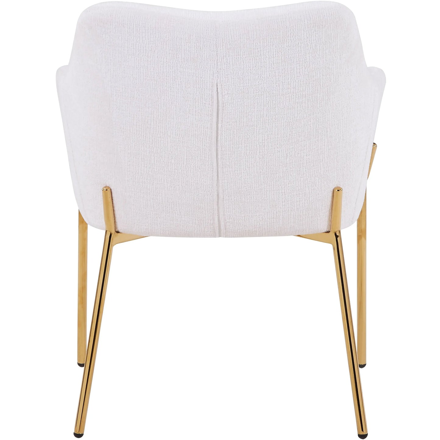 Zaire Upholsters Dining Chair in Velvet/Leather/Boucle with Gold Chrome Iron Set of 2 - Elax Furniture