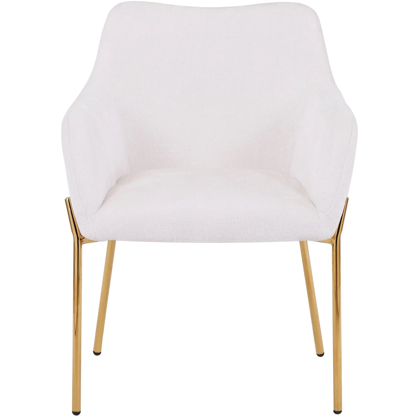 Zaire Upholsters Dining Chair in Velvet/Leather/Boucle with Gold Chrome Iron Set of 4 - Elax Furniture