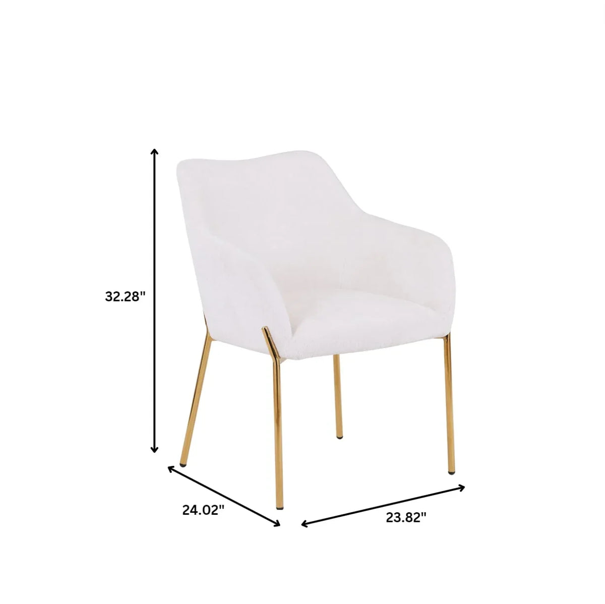 Zaire Upholsters Dining Chair in Velvet/Leather/Boucle with Gold Chrome Iron - Elax Furniture
