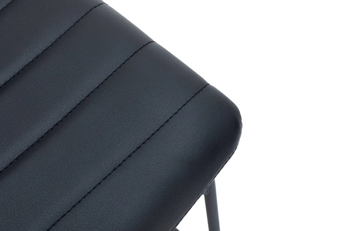 Zylar Leather/Polyester Office Guest Chair with Powder-Coated Stainless Steel Base - Elax Furniture