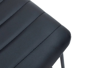 Zylar Leather/Polyester Office Guest Chair with Powder-Coated Stainless Steel Base - Elax Furniture