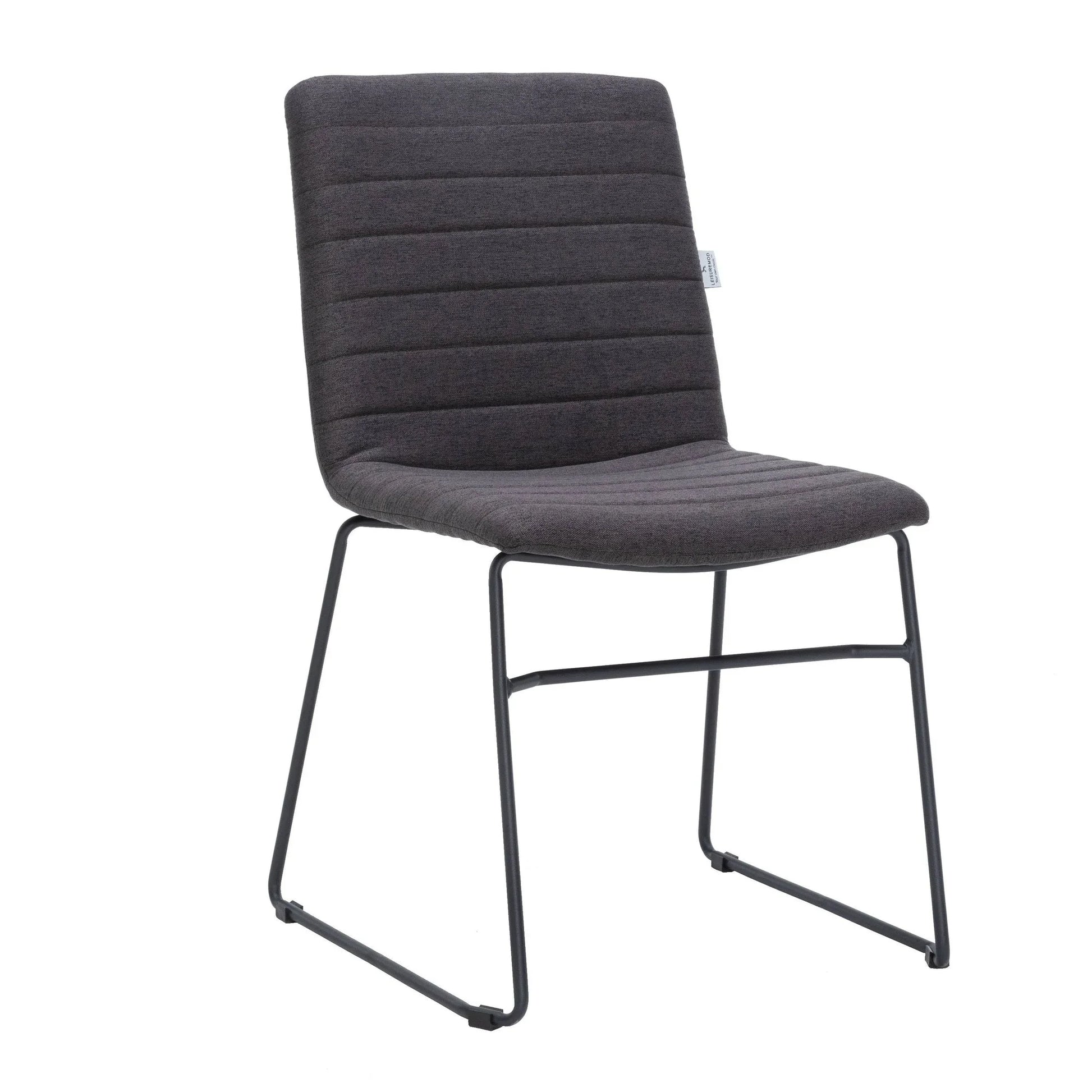 Zylar Leather/Polyester Office Guest Chair with Powder-Coated Stainless Steel Base - Elax Furniture