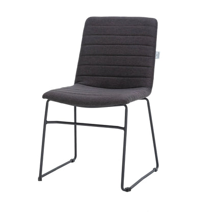 Zylar Leather/Polyester Office Guest Chair with Powder-Coated Stainless Steel Base - Elax Furniture
