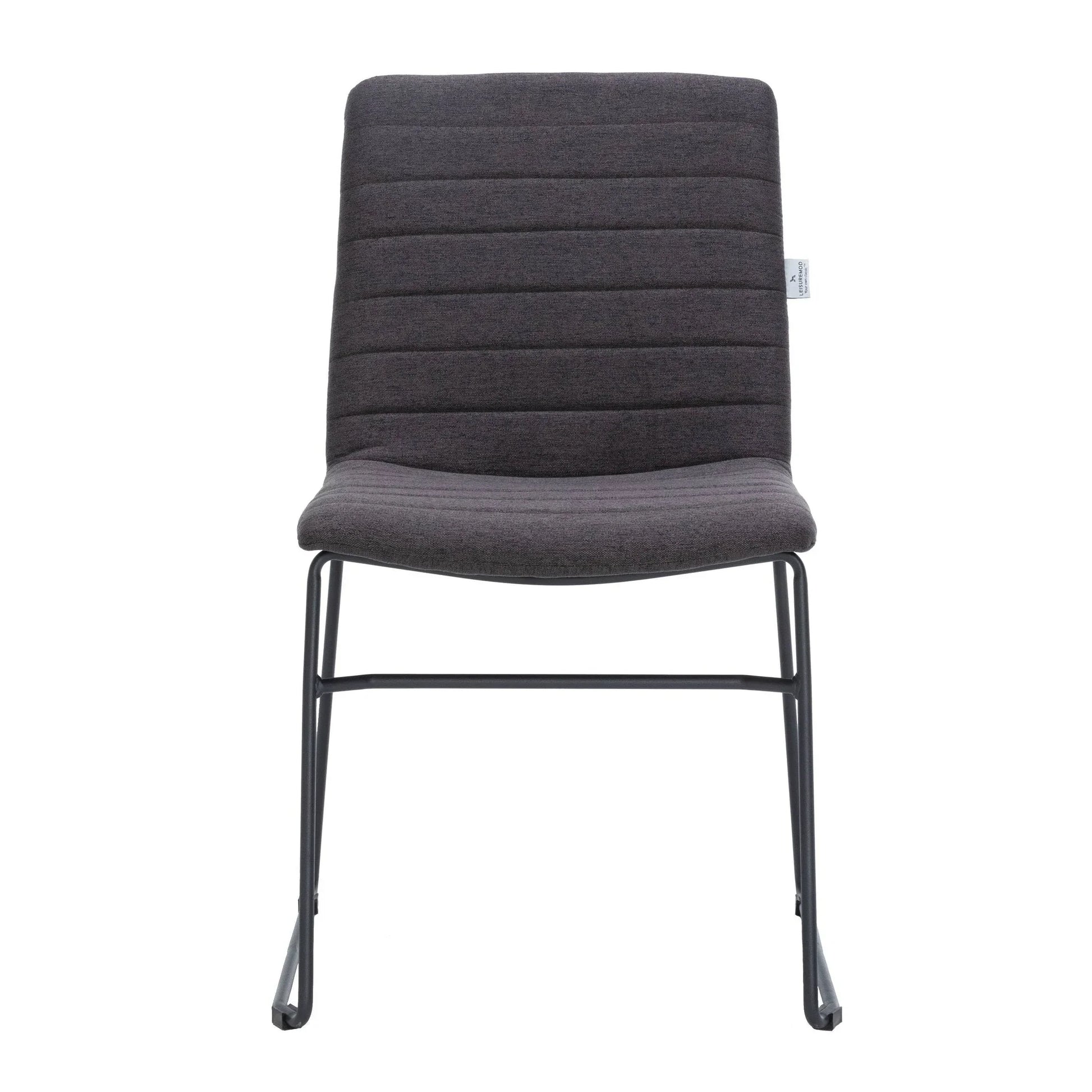 Zylar Leather/Polyester Office Guest Chair with Powder-Coated Stainless Steel Base - Elax Furniture