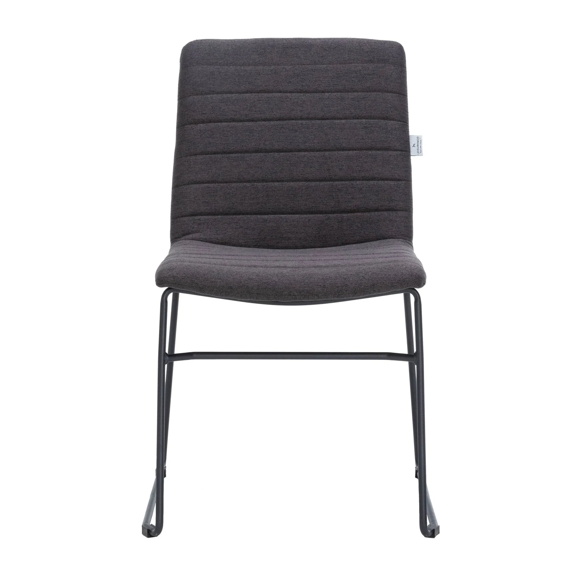 Zylar Leather/Polyester Office Guest Chair with Powder-Coated Stainless Steel Base - Elax Furniture