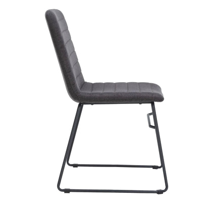Zylar Leather/Polyester Office Guest Chair with Powder-Coated Stainless Steel Base - Elax Furniture