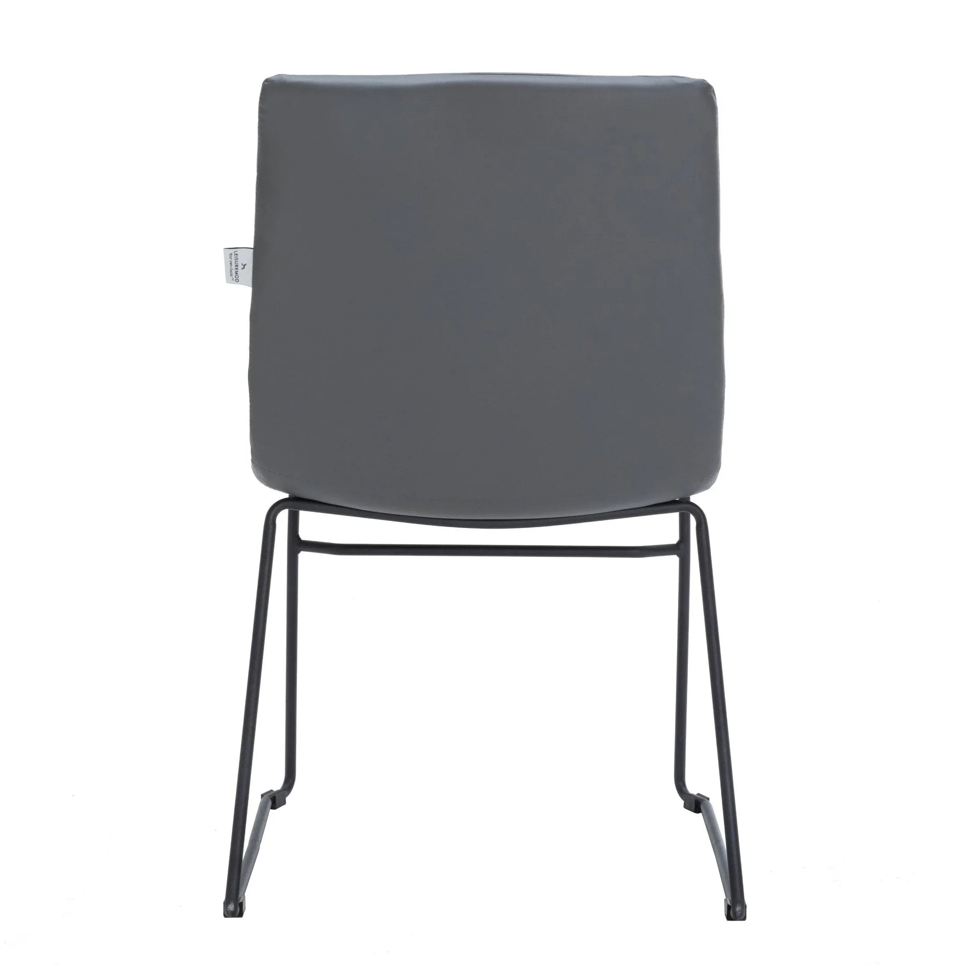 Zylar Leather/Polyester Office Guest Chair with Powder-Coated Stainless Steel Base - Elax Furniture