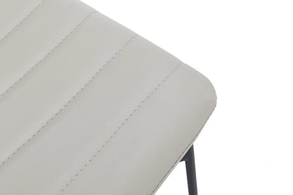 Zylar Leather/Polyester Office Guest Chair with Powder-Coated Stainless Steel Base - Elax Furniture