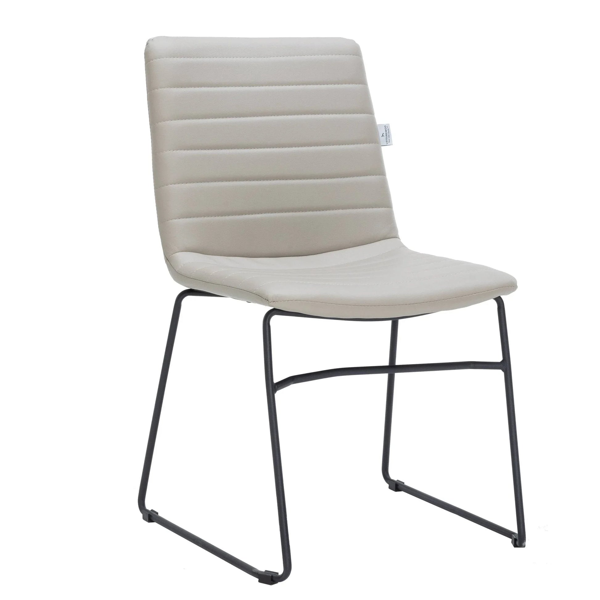 Zylar Leather/Polyester Office Guest Chair with Powder-Coated Stainless Steel Base - Elax Furniture