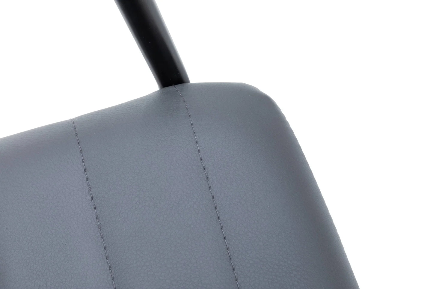 Zylar Leather/Polyester Guest Arm Chair with Powder-Coated Stainless Steel Base - Elax Furniture