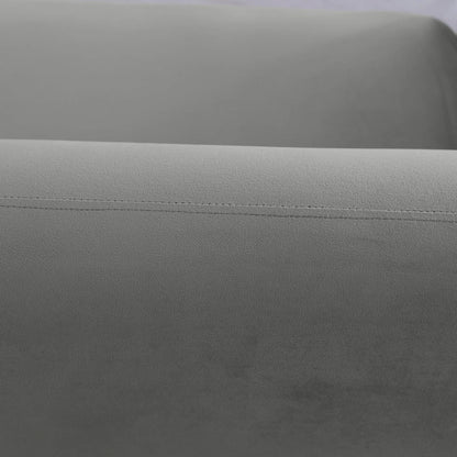 Zuno Modern Three-Seater Velvet Sofa with Gold Iron Legs - Elax Furniture