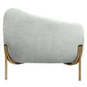 Zuno Modern Three-Seater Velvet Sofa with Gold Iron Legs - Elax Furniture