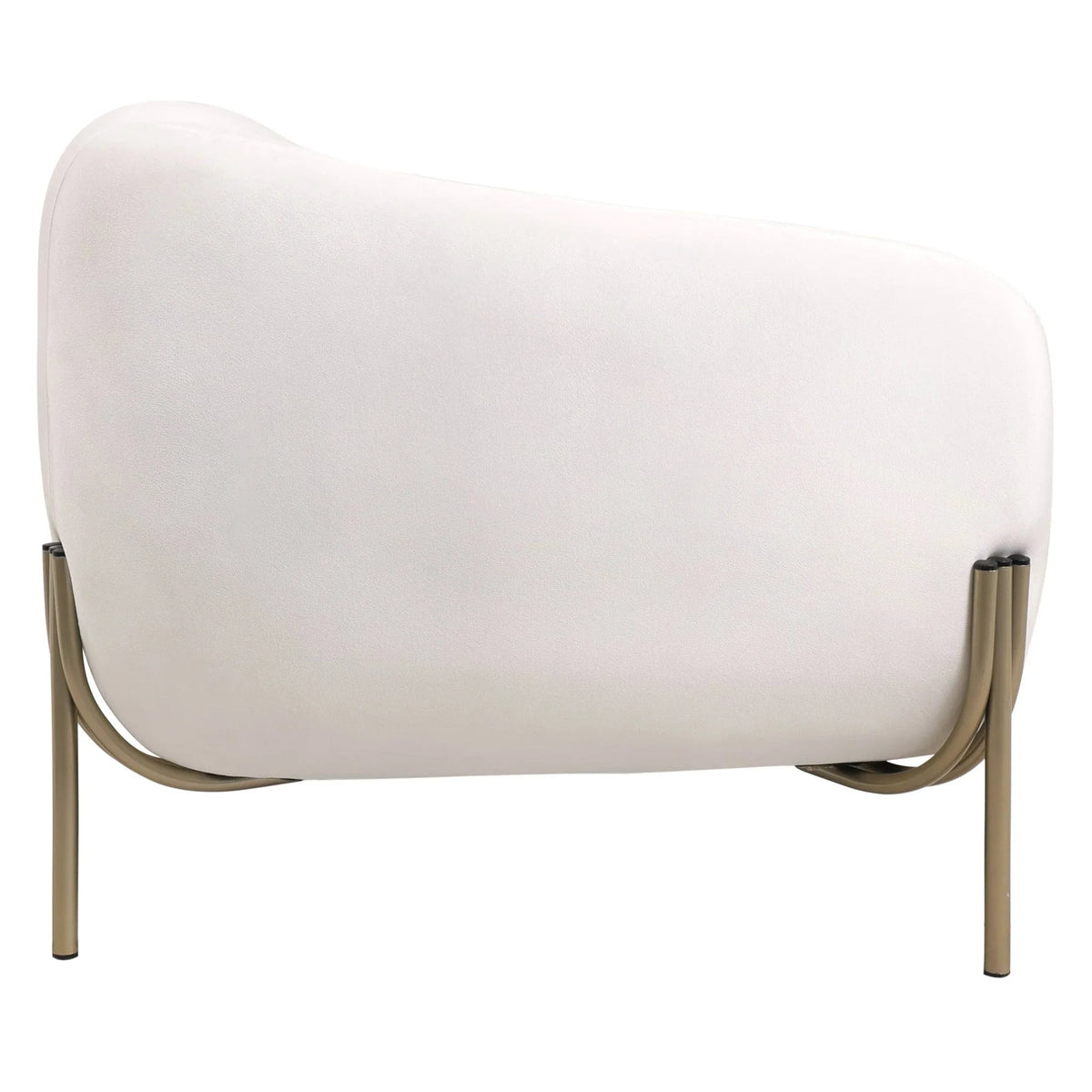 Zuno Modern Three-Seater Velvet Sofa with Gold Iron Legs - Elax Furniture