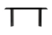 Zara Rectangular Dining Table with Glass/Sintered Stone Top and Stainless Steel Base - Elax Furniture