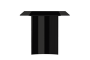 Zara Rectangular Dining Table with Glass/Sintered Stone Top and Stainless Steel Base - Elax Furniture