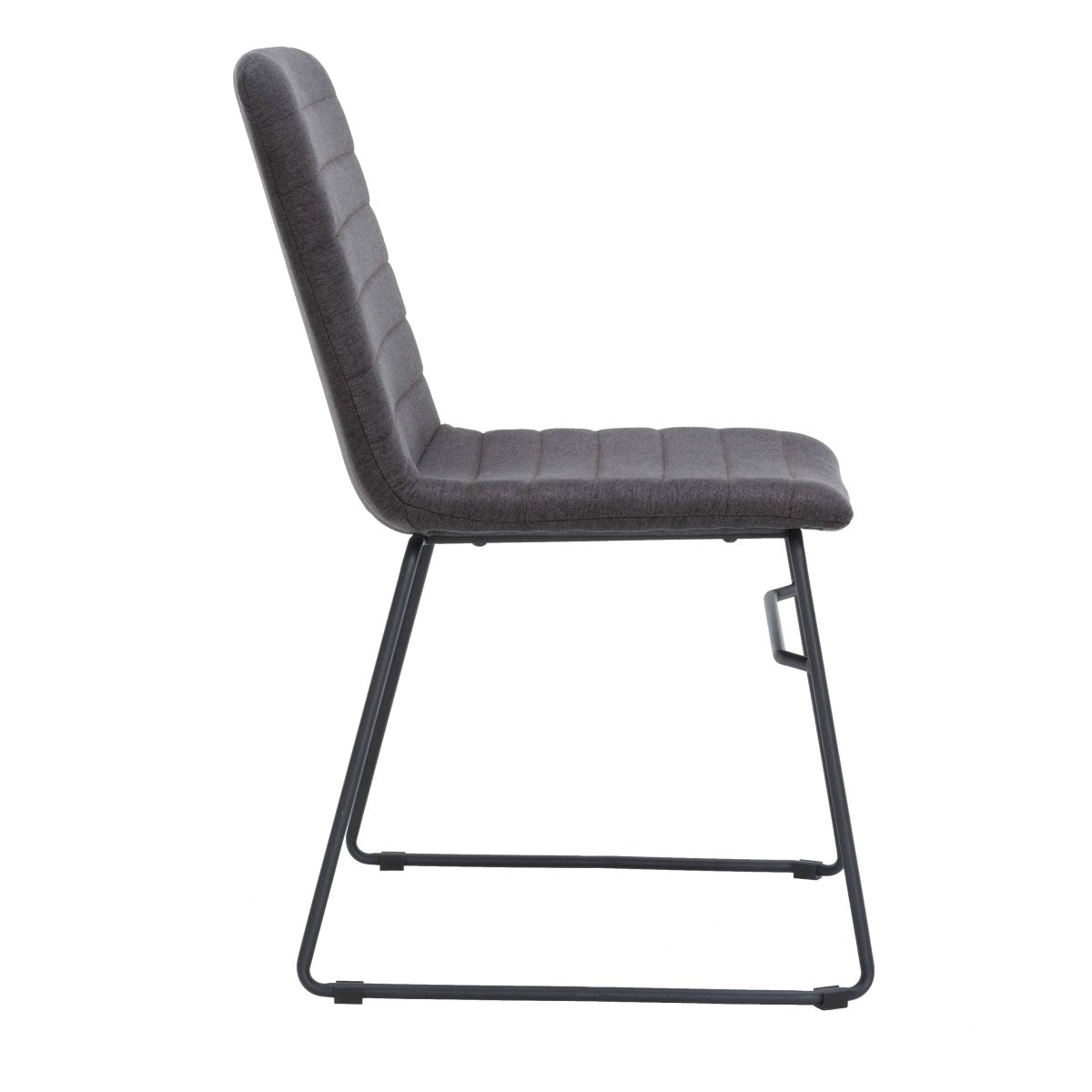 Zylar Leather/Polyester Office Guest Chair with Powder-Coated Stainless Steel Base Brown Office Chair Leisuremod